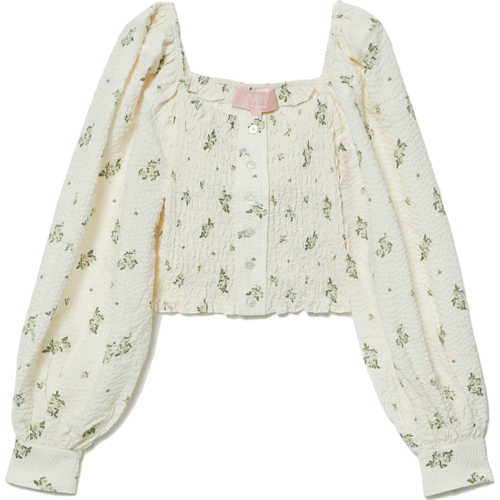 Bape BAPY FLORAL PRINT TOP LADIES Ivory