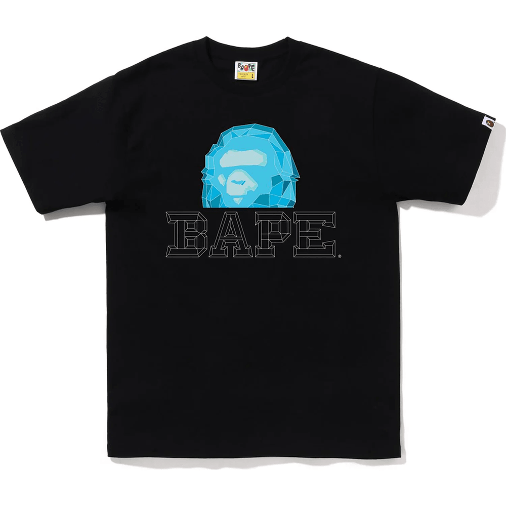 Bape Polygon Ape Head Tee Pánske čierne