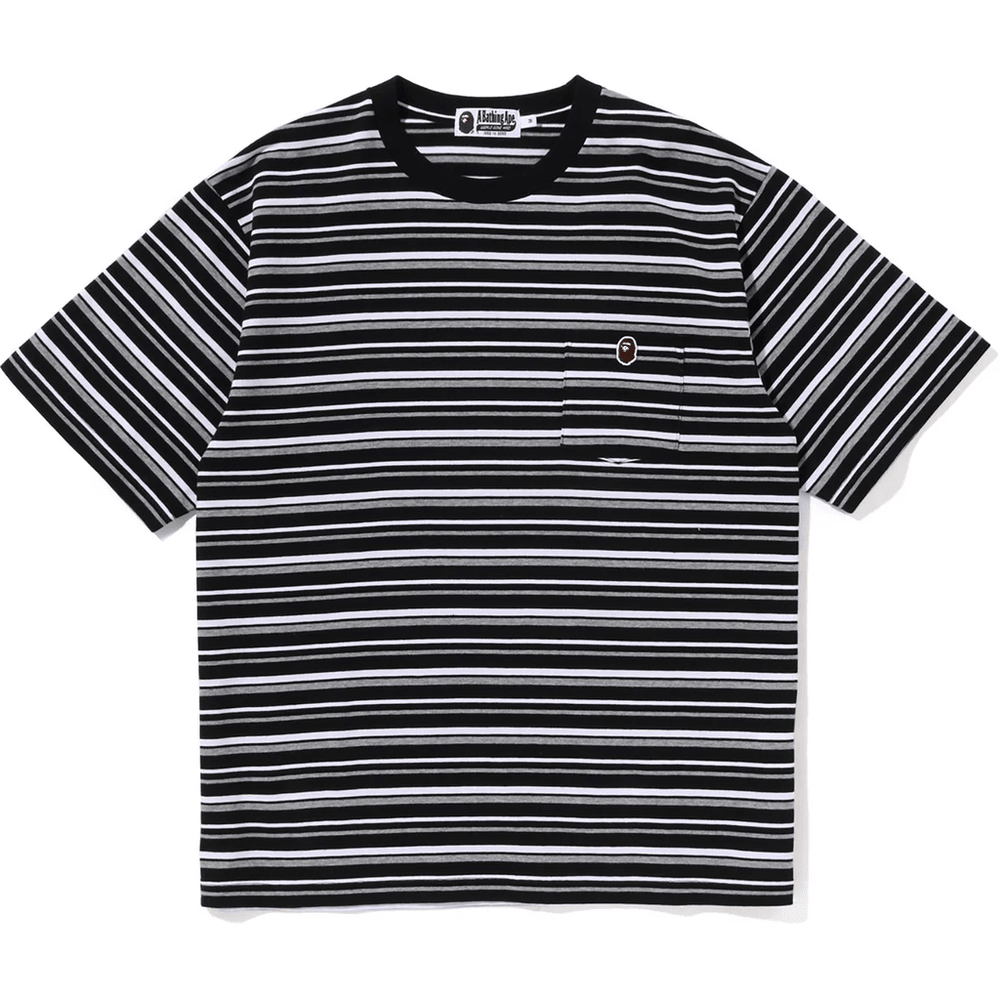 Bape Hoop One Point Relaxed Fit T-shirt Heren Zwart
