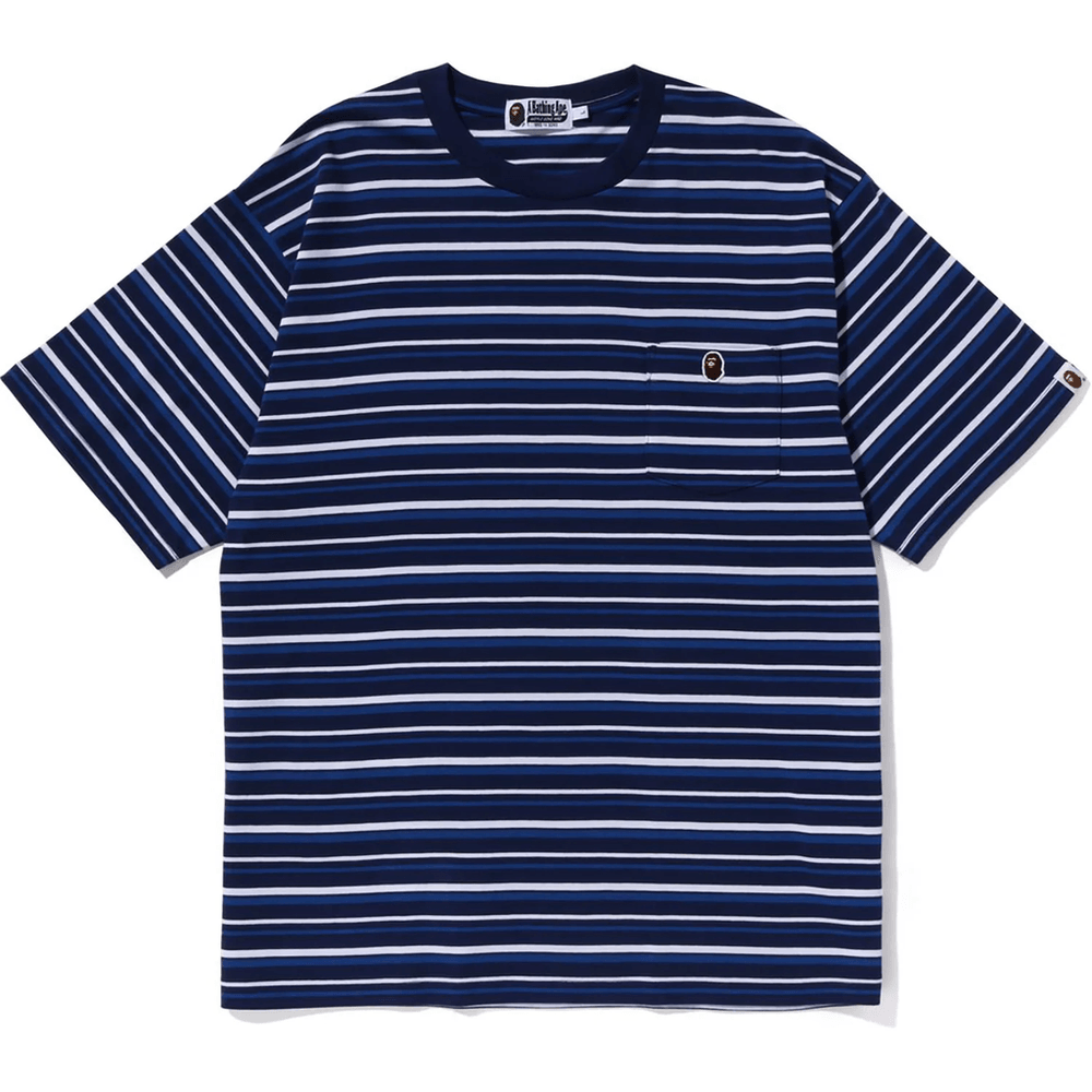 Bape Hoop One Point Relaxed Fit T-shirt Heren Blauw