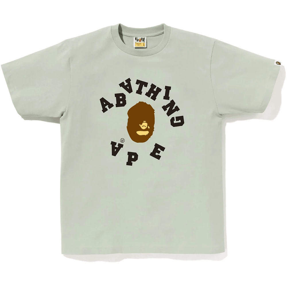 Bape Broken College Tee Pánske Zelené