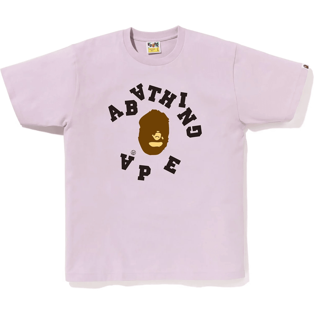 Bape Broken College Tričko Pánske Fialové