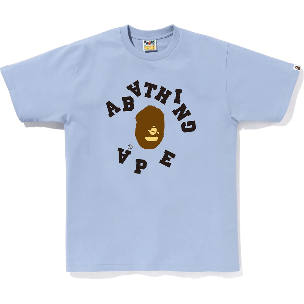 Bape Broken College Tee Pánske Sax