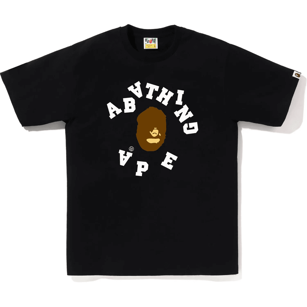 Bape Broken College Tričko Pánske čierne