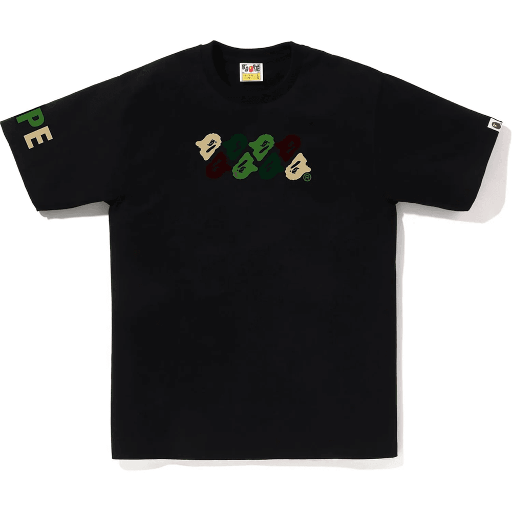 Bape Abc Camo Majica Moška črna X Zelena