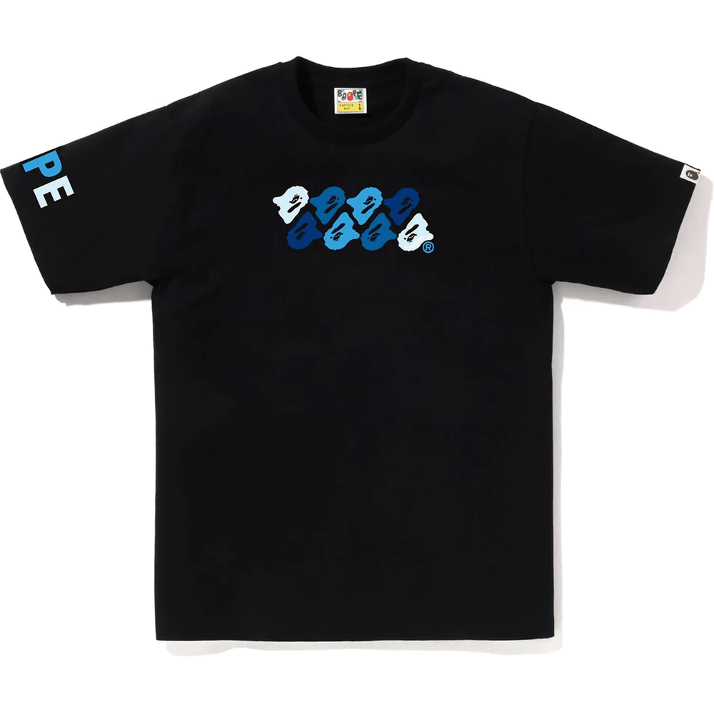 Bape Abc Camo Majica Za Moške, črna X Modra