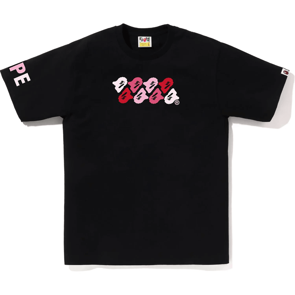 Bape Abc Camo Majica Moška črna X Roza