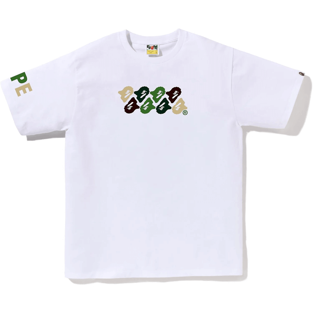 Bape Abc Camo Majica Moška Bela X Zelena
