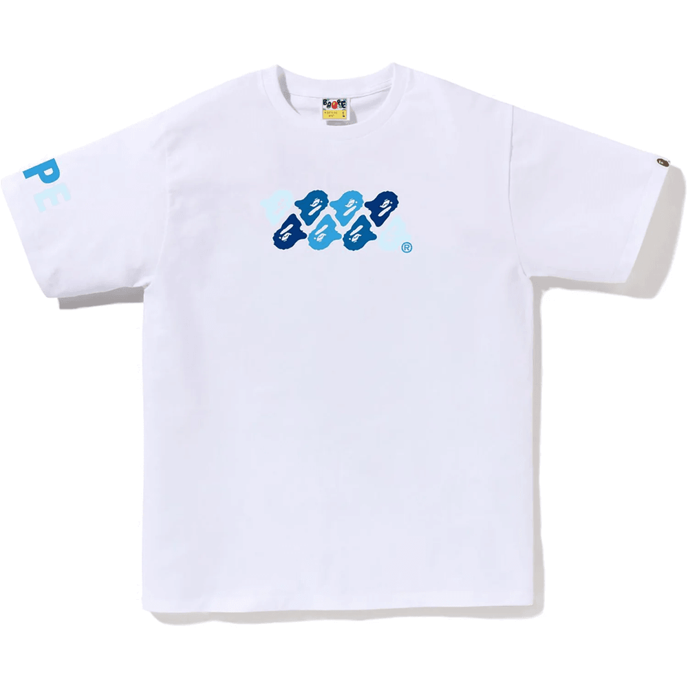 Bape Abc Camo Majica Moška Bela X Modra