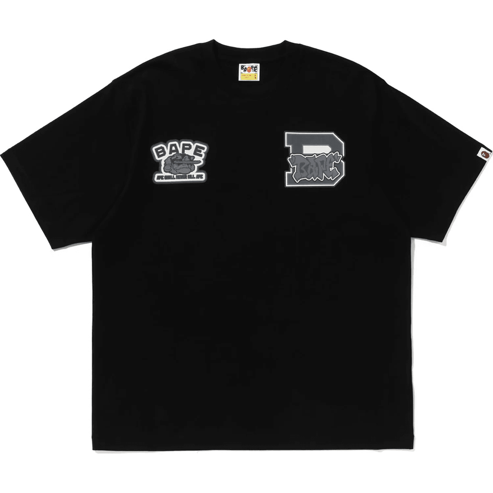 Podróbka Koszulki Bape Fake Puff Tee Męska Czarna