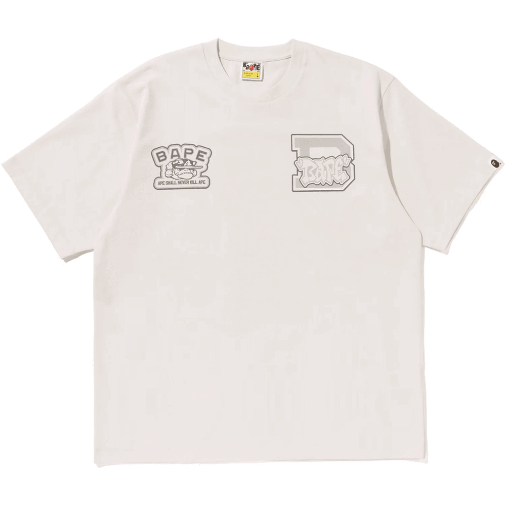 Bape Fake Puff Tee Heren Ivoor