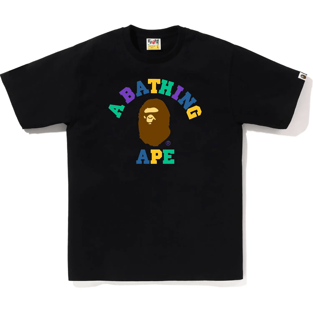 Pánske Tričko Bape Colors College, čierne
