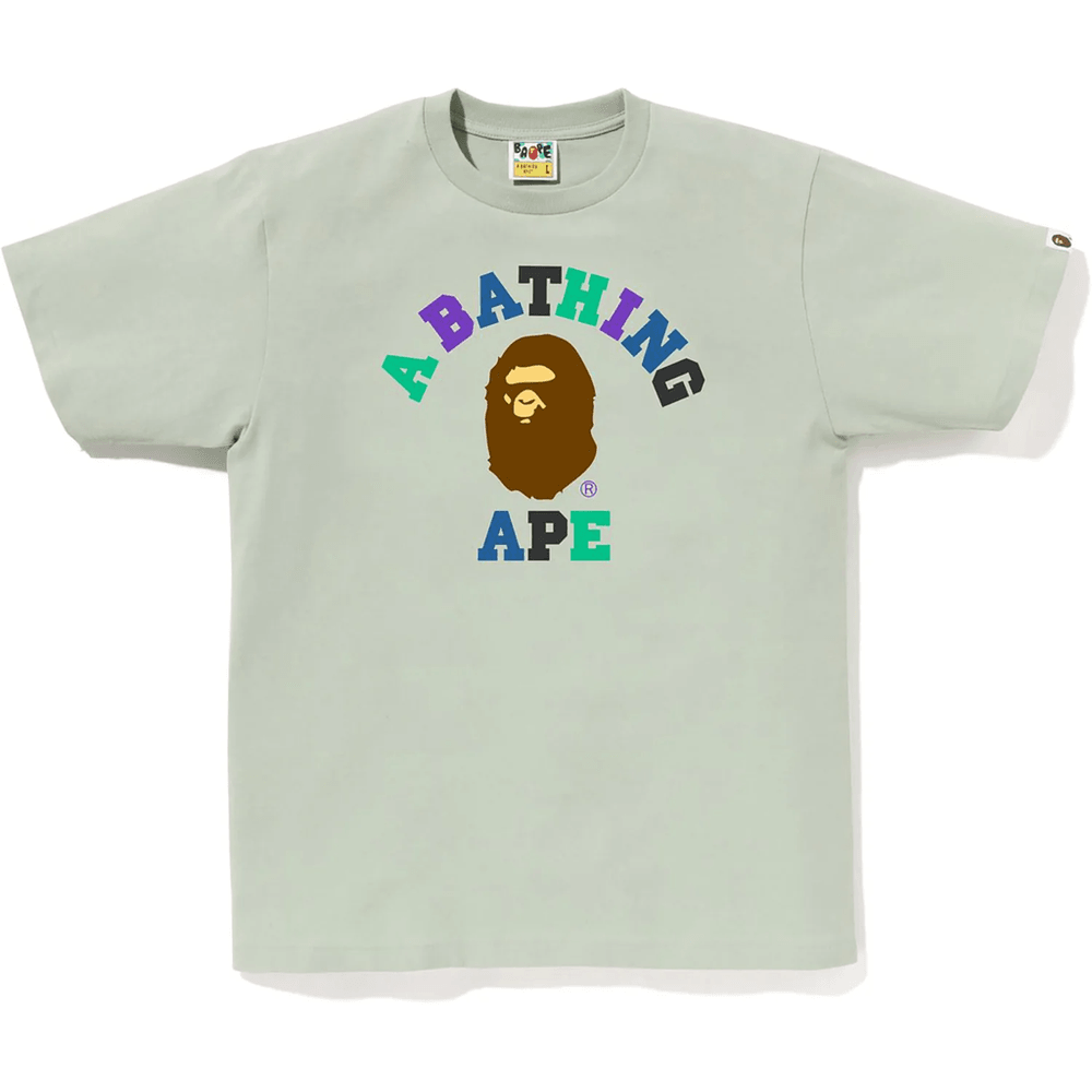 Bape Pánske Tričko Colors College Zelené