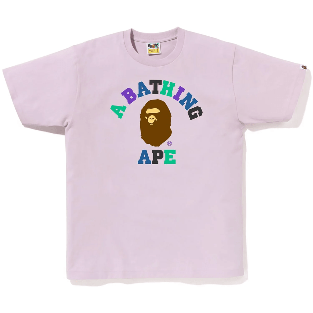 Bape Pánske Tričko Colors College Fialové