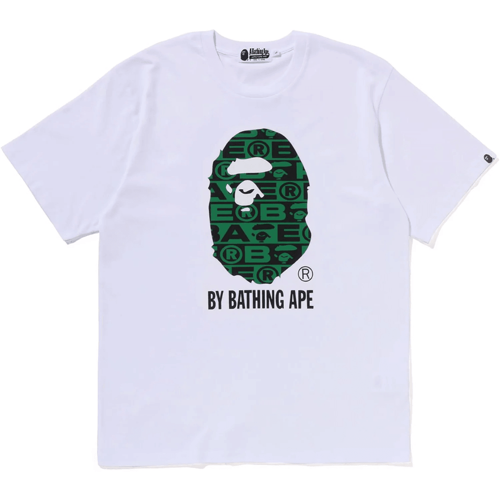 Bape Lux Sport Vzorec Majice Bathing Ape Za Moške, Bela