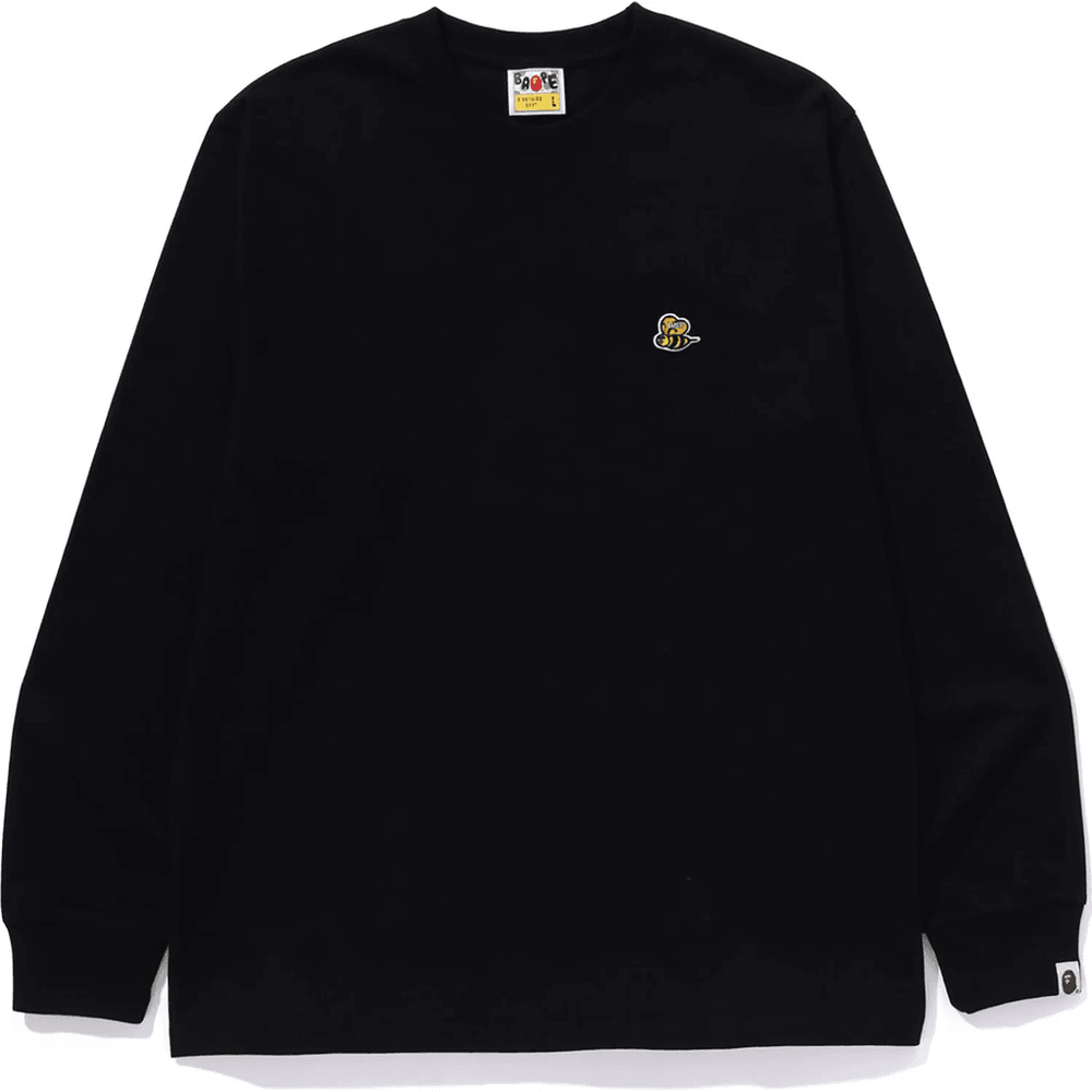 Bape Bee One Point L/s Tee Pánske čierne