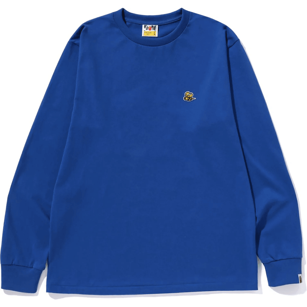 Bape Bee One Point L/s Tee Pánske Modré