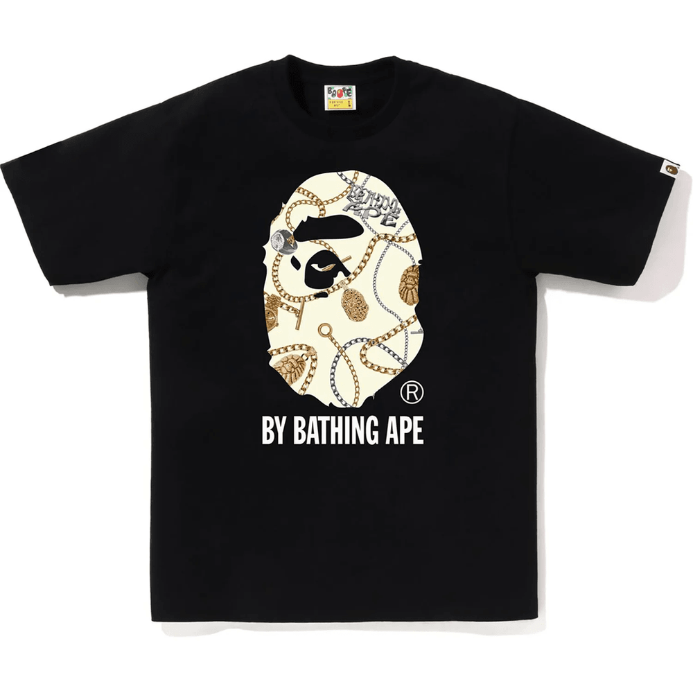 Bape Męska Koszulka Z Wzorem Jewels Marki Bathing Ape, Czarna