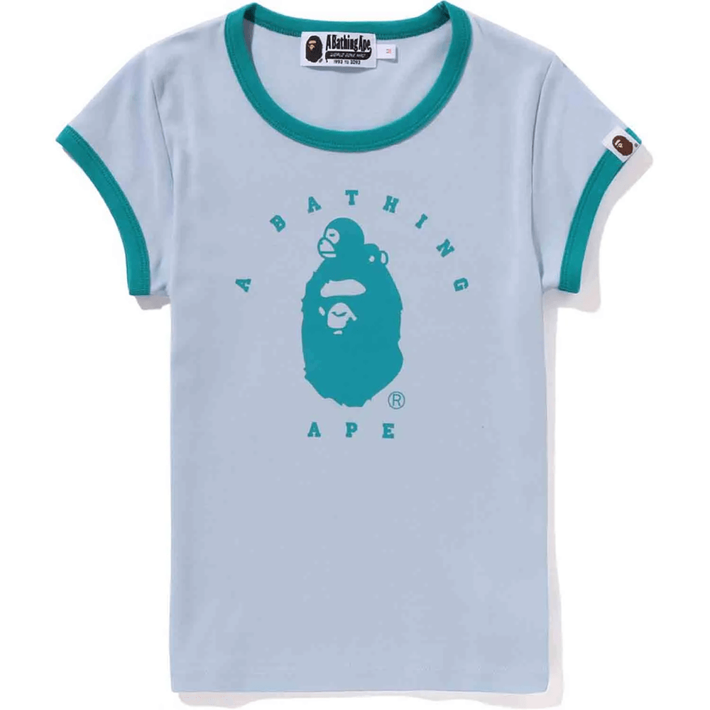 T-shirt Bape Milo Pour Femmes Avec Motif Tête De Singe Sax
