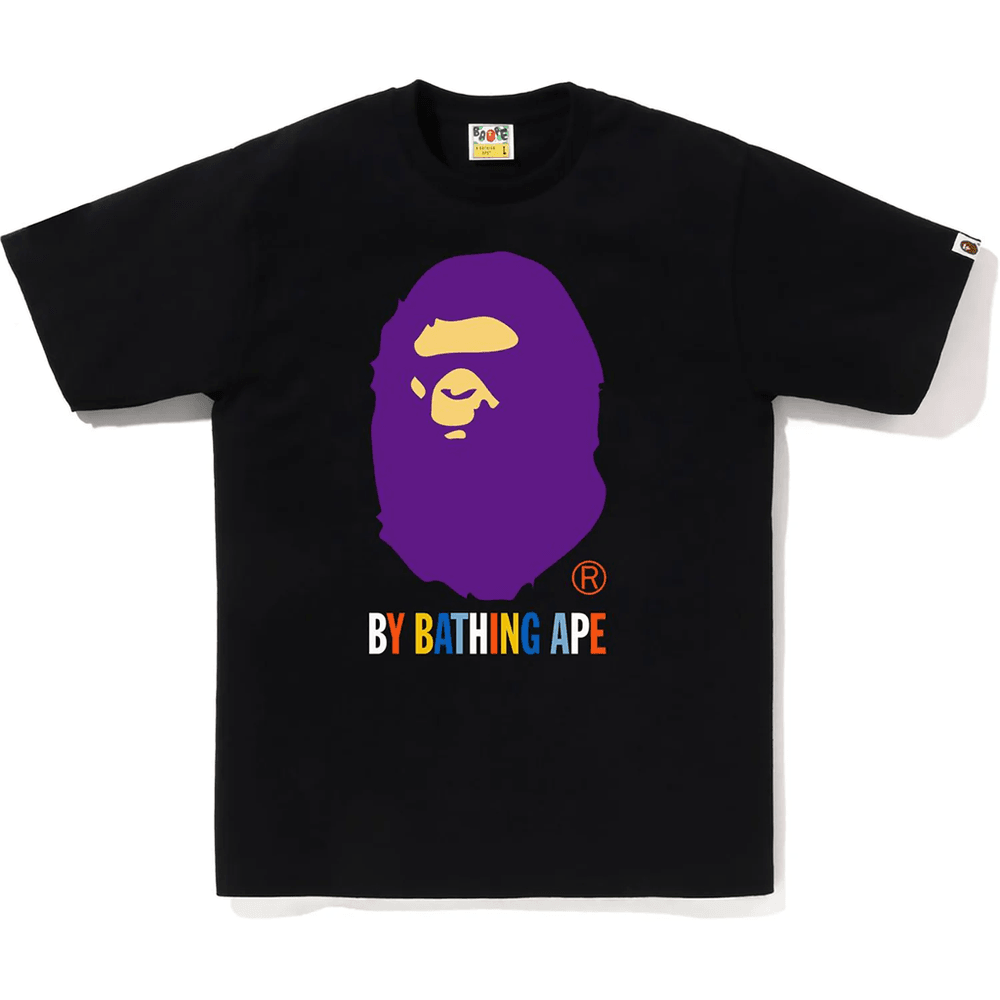 Bape Herre Farger Av Bathing Ape T-skjorte Svart