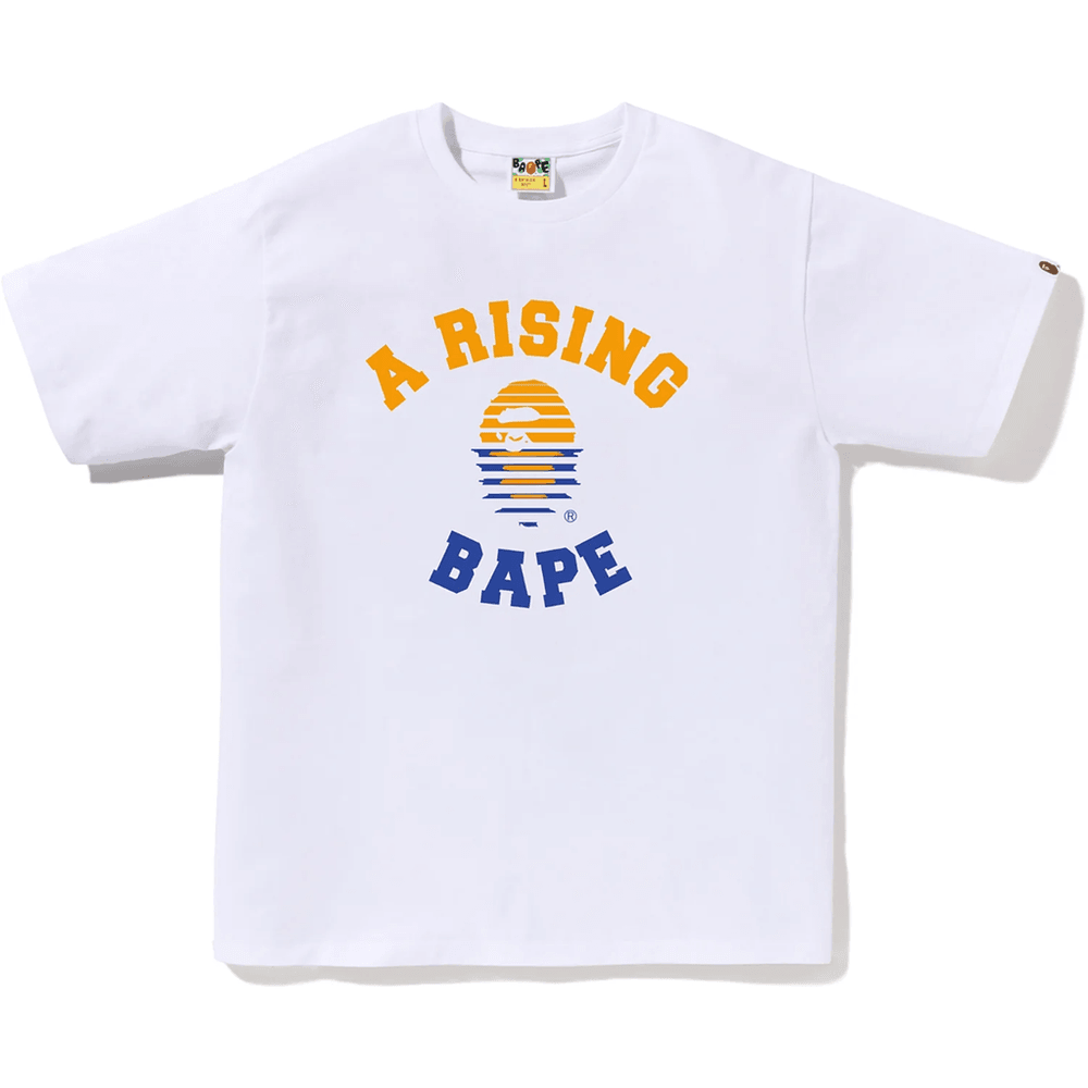 Bape Pánske Tričko A Rising Bape Biele