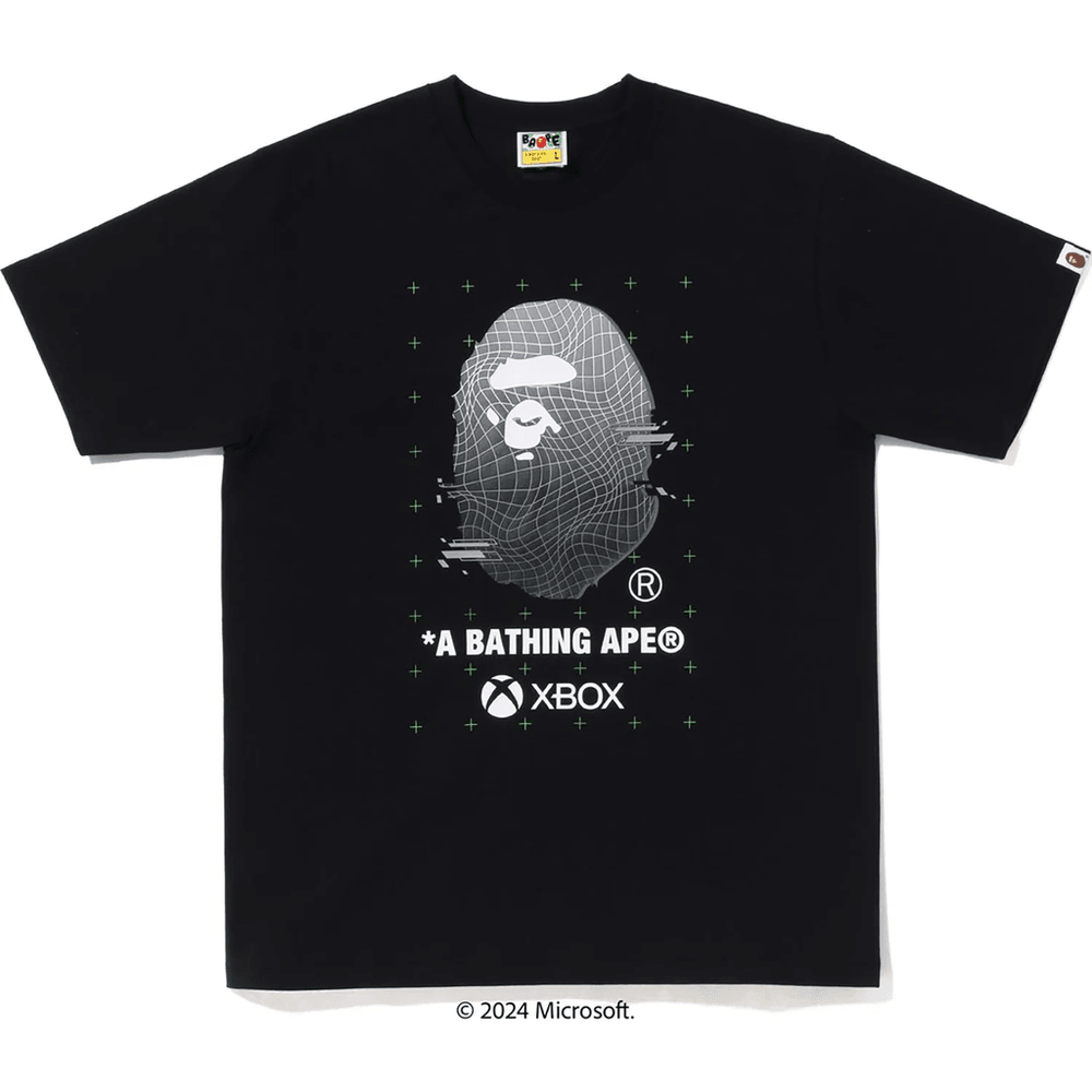 BAPE X XBOX APE HEAD TEE #2 MENS Black