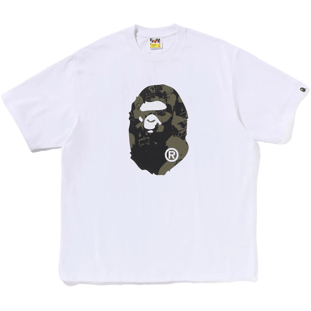 Bape SHARK SEIJIN APE HEAD RELAXED FIT TEE MENS White