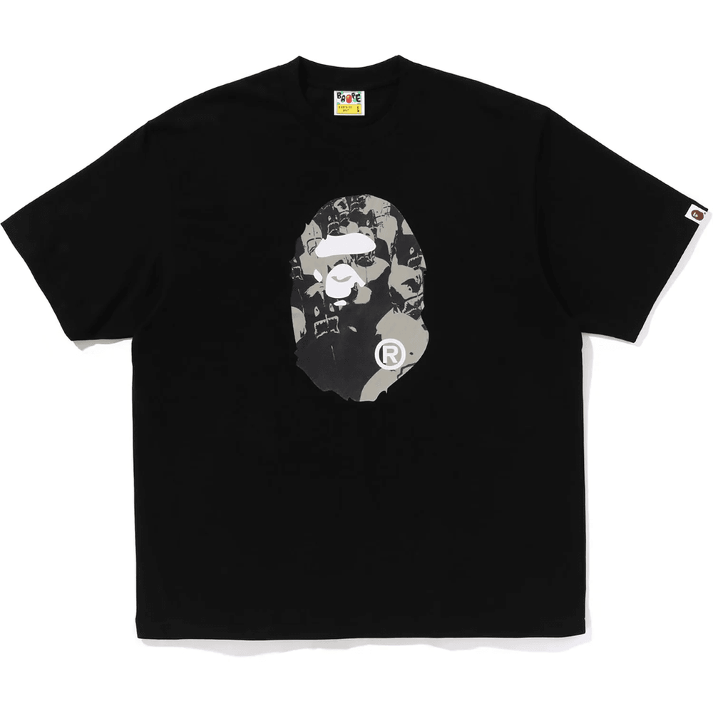 Bape SHARK SEIJIN APE HEAD RELAXED FIT TEE MENS Black