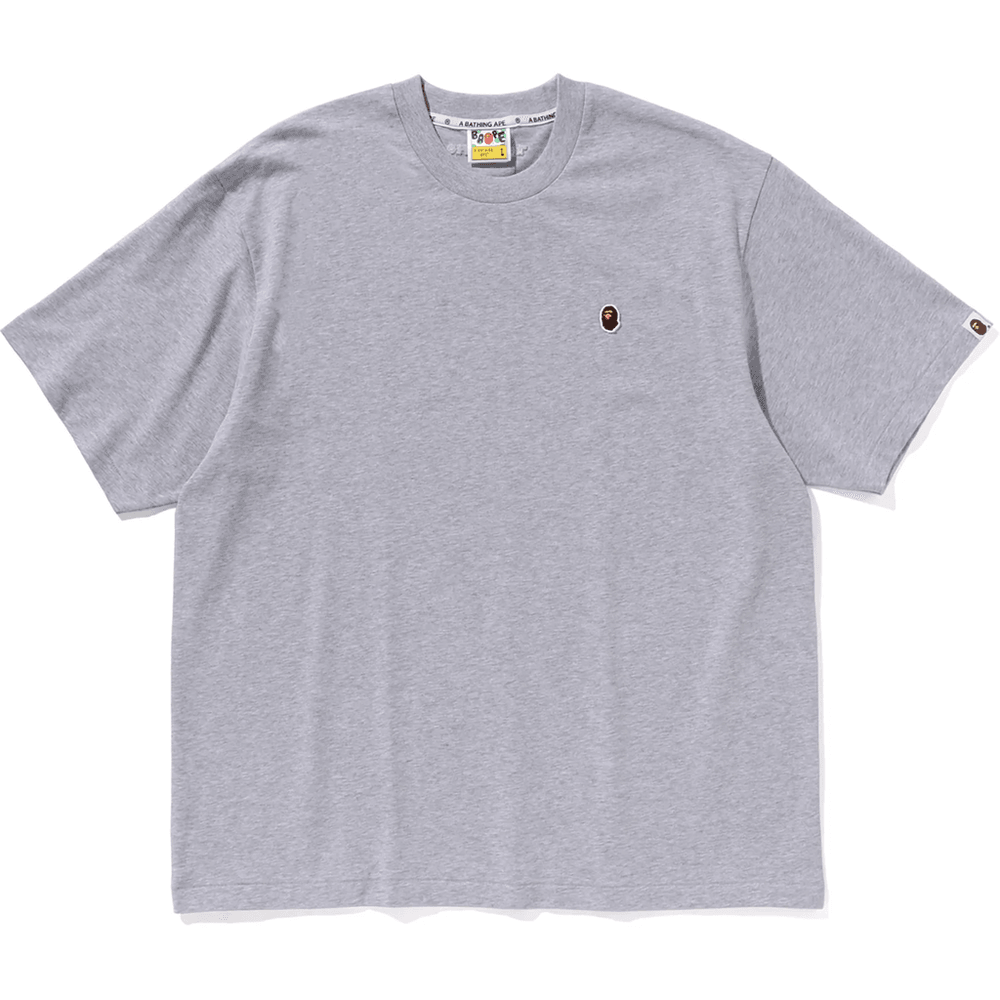 BAPE MENS ONE POINT RELAXED FIT TEE Gray