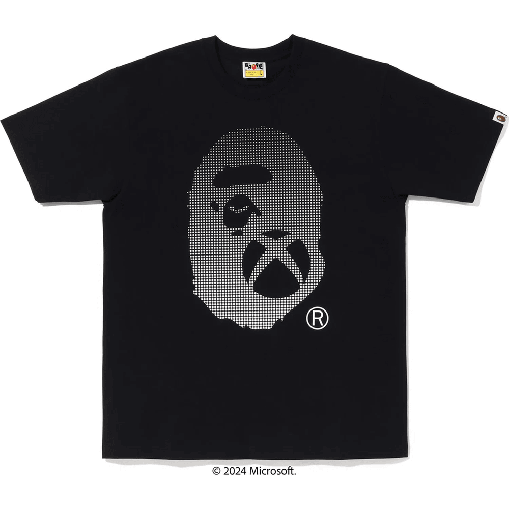 Футболка Bape X Xbox Ape Head Tee #1, мужская, черная