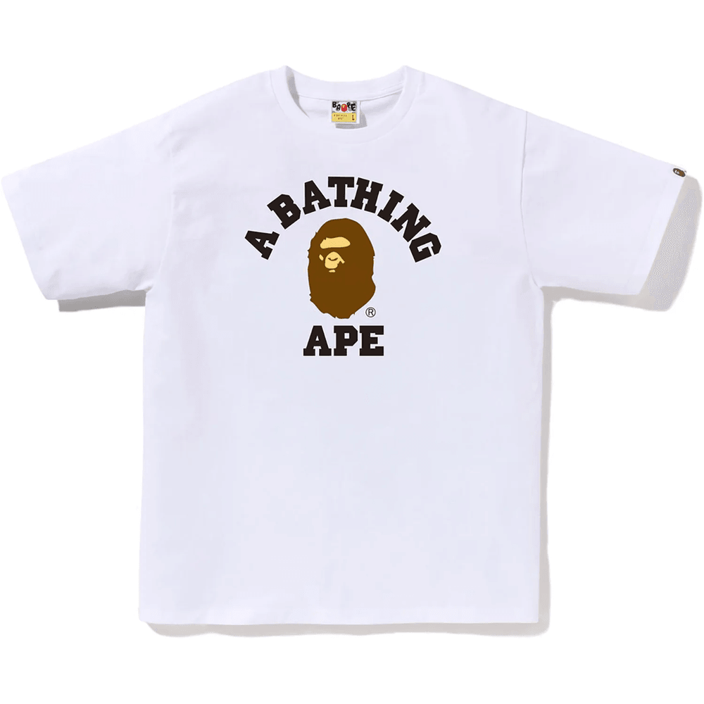 Bape COLLEGE TEE MENS White