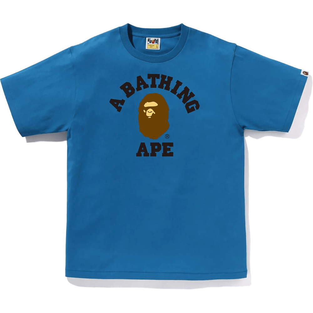 Bape COLLEGE TEE MENS Blue
