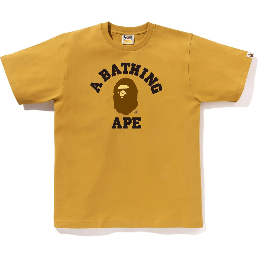 Bape COLLEGE TEE MENS Yellow