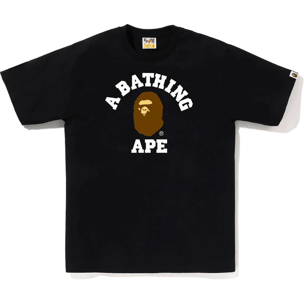 Bape COLLEGE TEE MENS Black