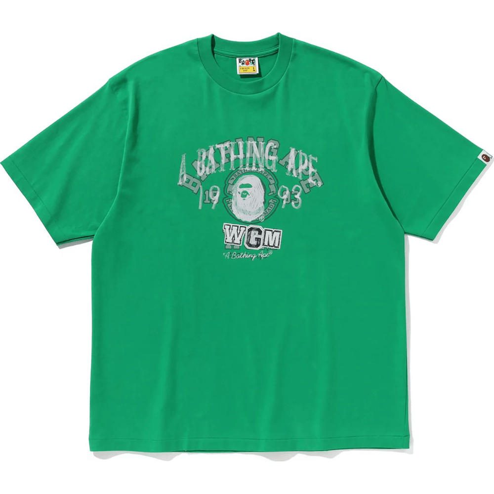Bape Layered College Relaxed Fit Majica Moška Zelena