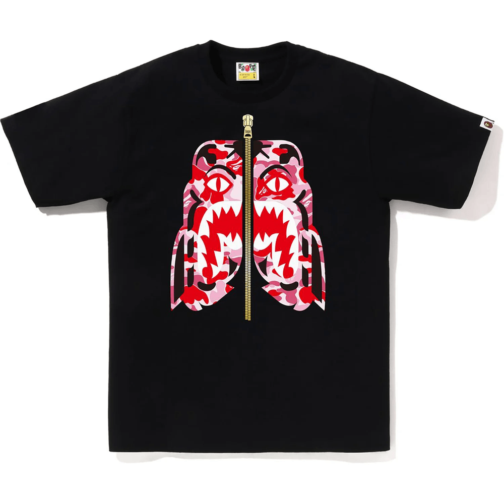 BAPE ABC Camo Tiger Majica Muška Crna X Roze