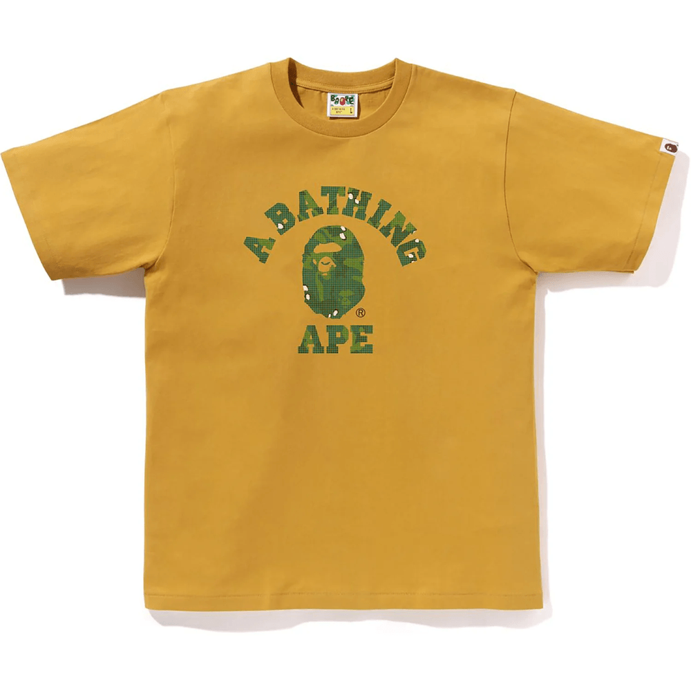 Bape Bitmap Koledž Majica Muška žuta