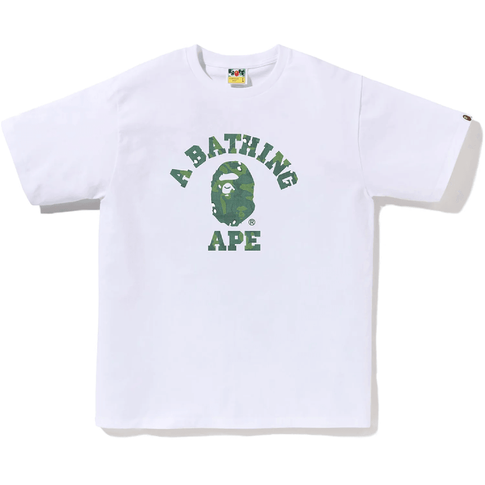 Bape Bitmap College Majica Muška Bela