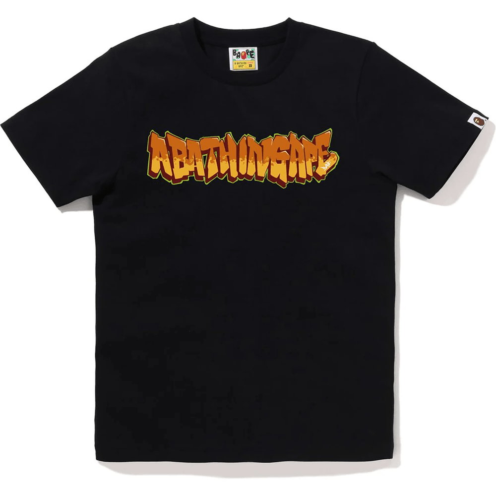 Bape A Bathing Ape Graffiti Tee Dame Svart