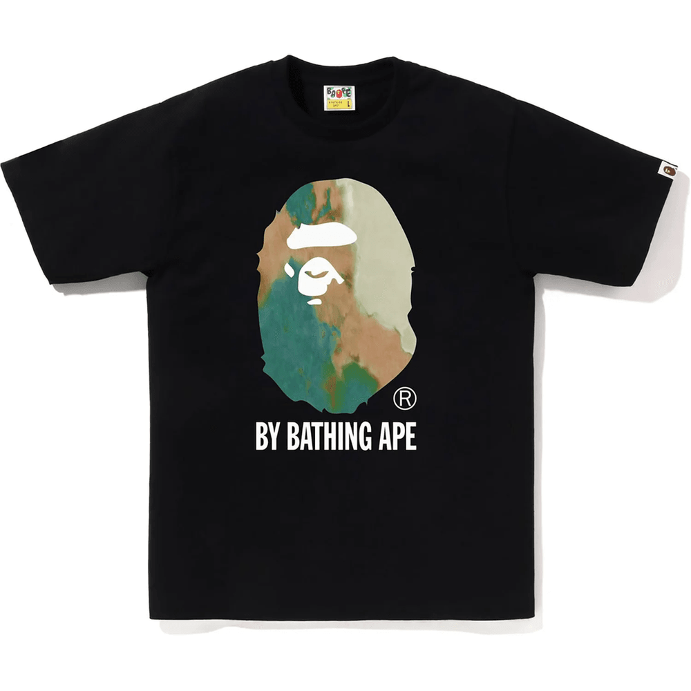BAPE Tie Dye Av A Bathing Ape T-skjorte Herre Svart X Beige