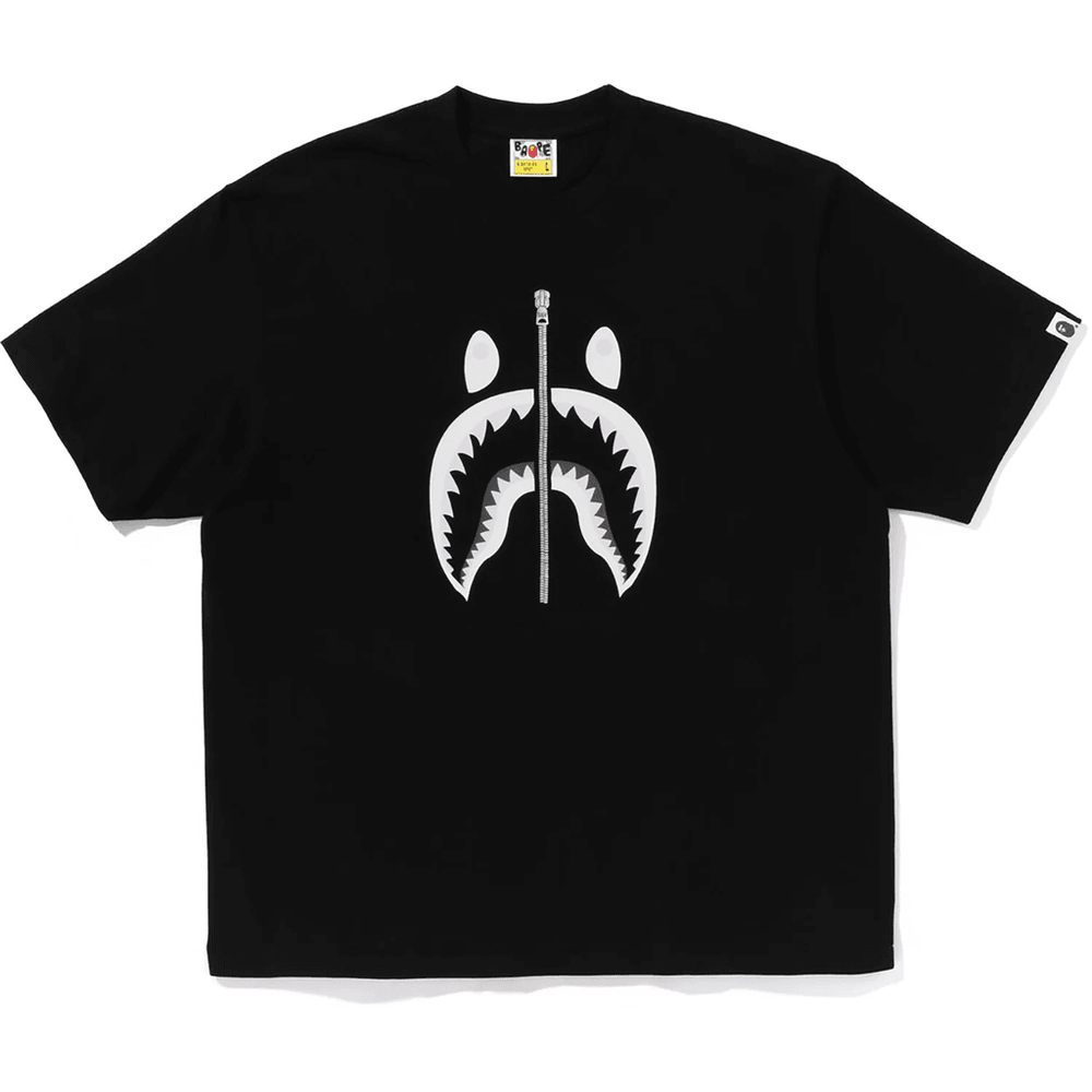 Pánske čierne Tričko Bape Shark #1