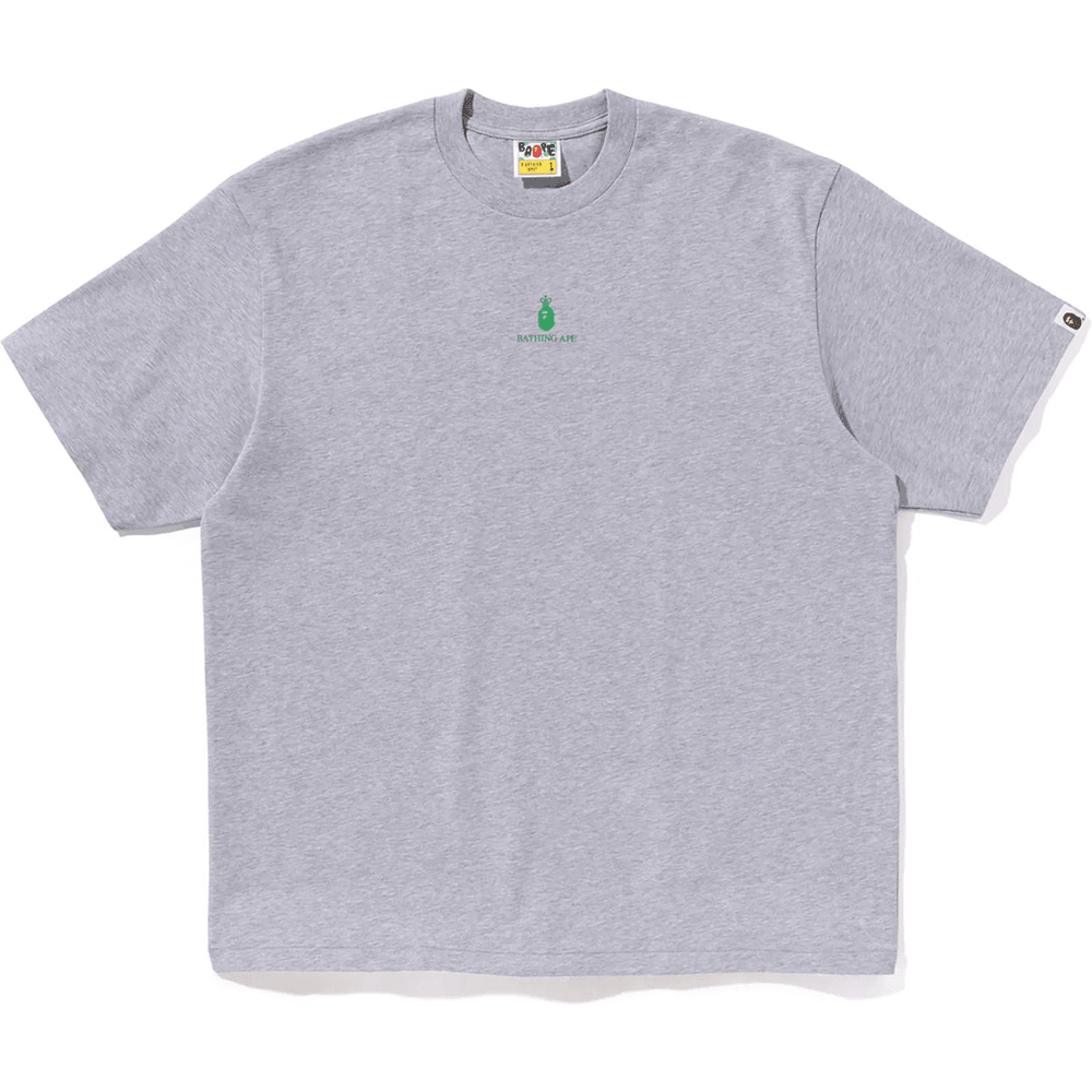 Bape College Logo Relaxed Fit Tričko Pánske Sivé