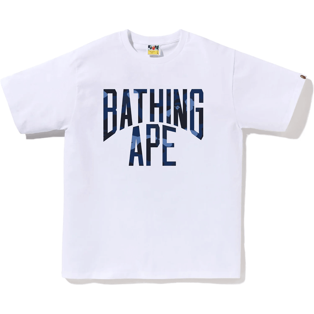 Bape Color Camo Bathing Ape Pánske Tričko Biele