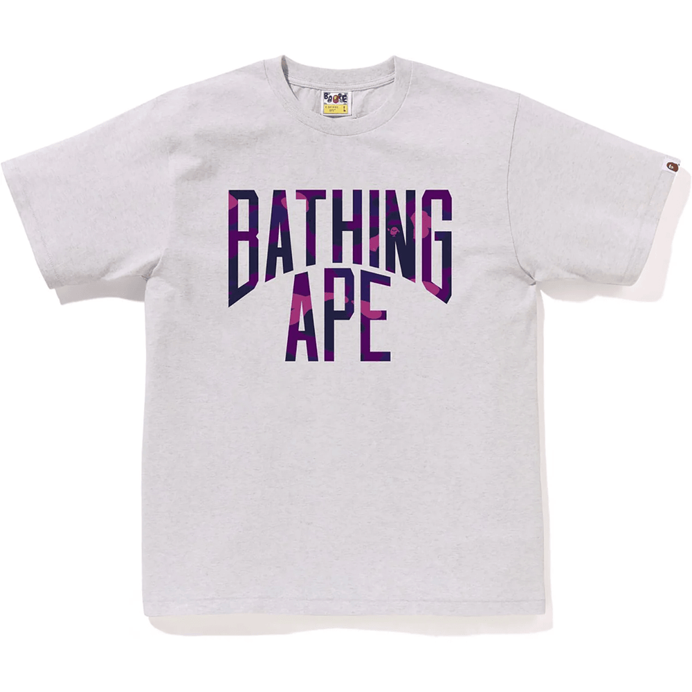 Bape Color Camo Bathing Ape Tričko Pánske Sivé