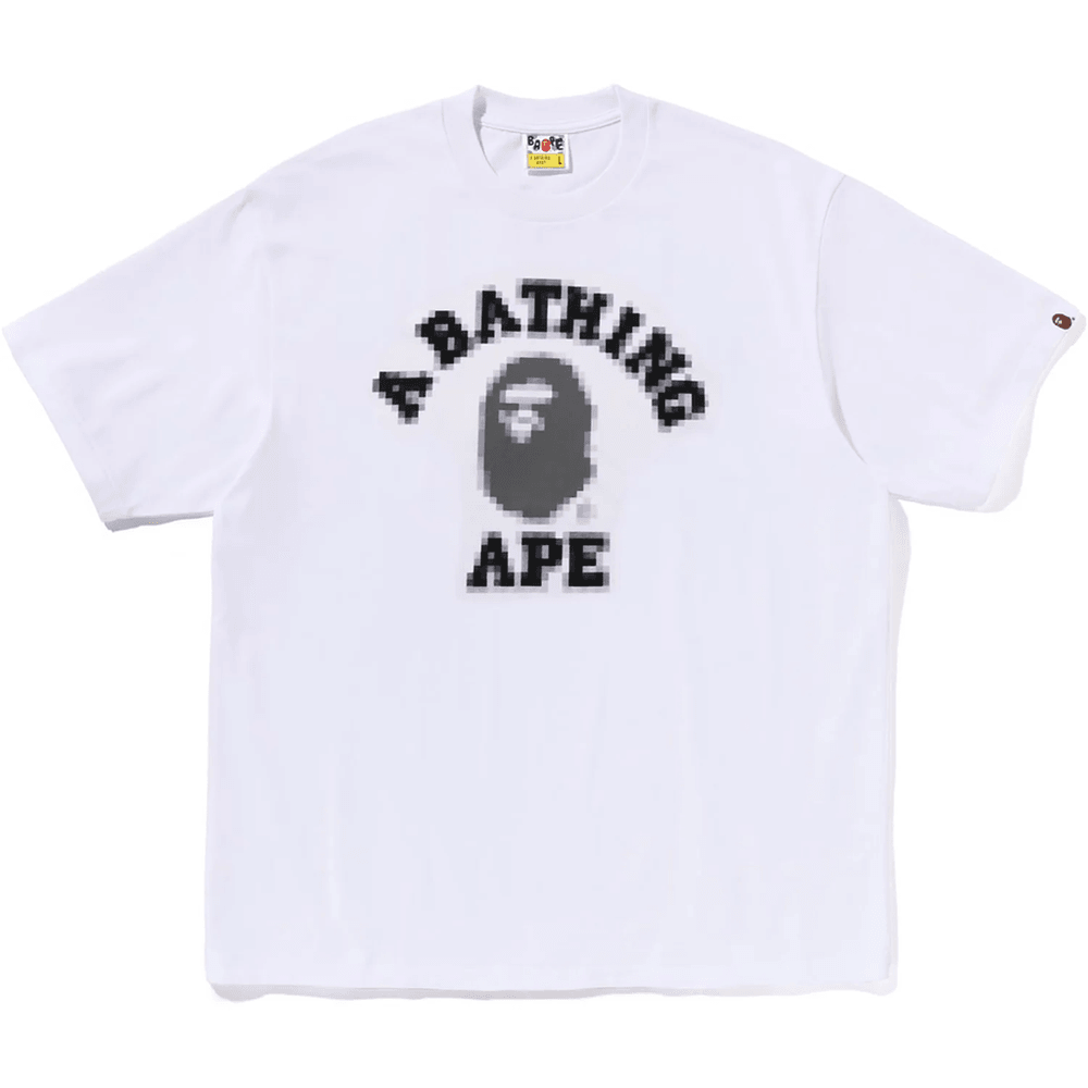 BAPE Pixal College Kaos Pria Fit Santai Gading