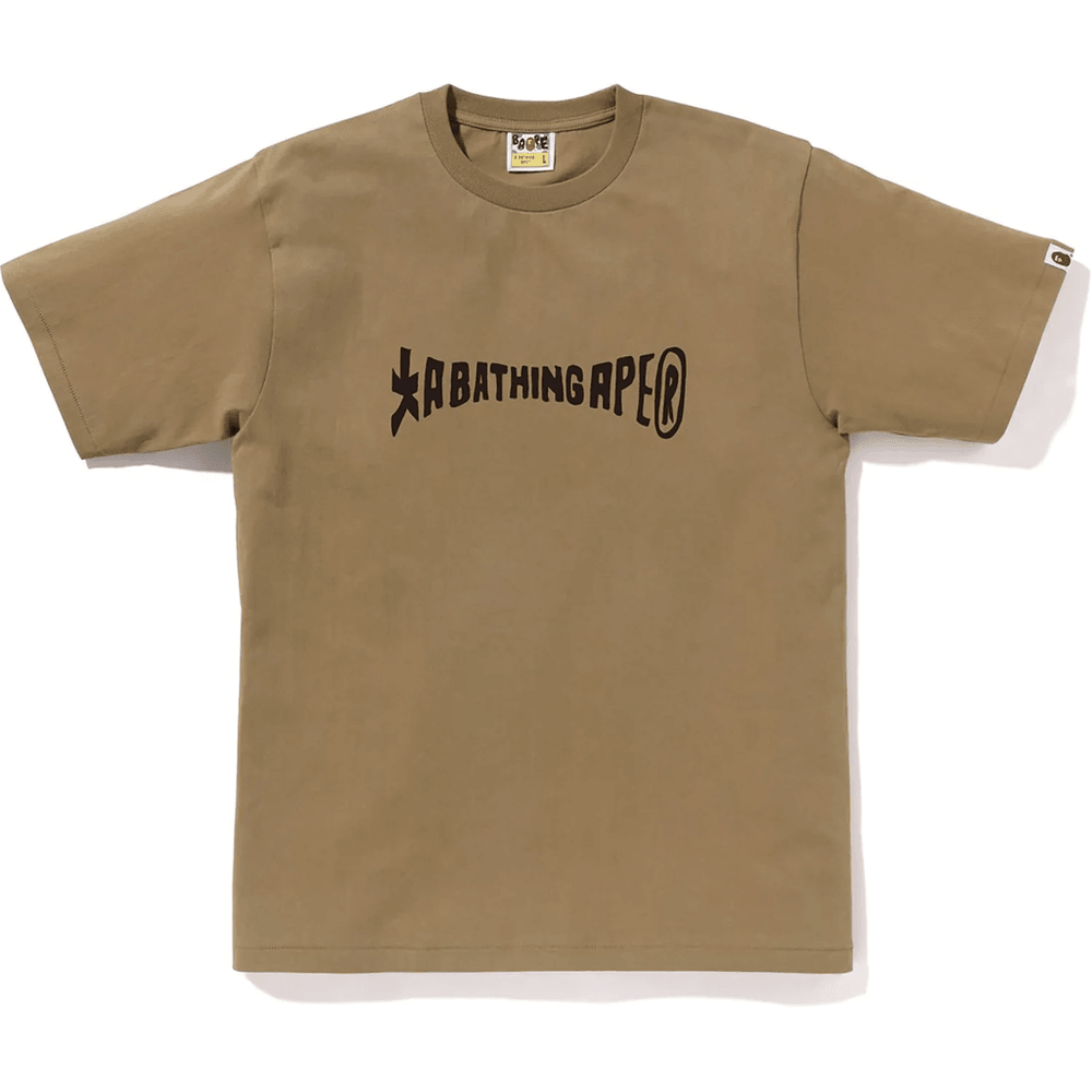 Bape Suvenírové Tričko S Drakom Pánske Béžové
