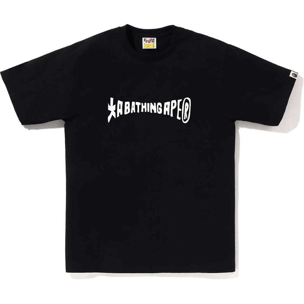 Bape Suvenírové Tričko S Drakom Pánske čierne