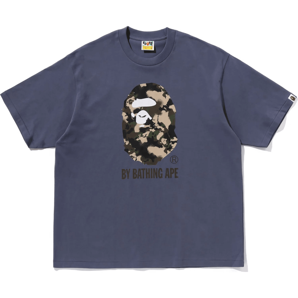 Bape Map Camo By Bathing Ape Relaxed Fit Tee Pánske Tričko Charcoal