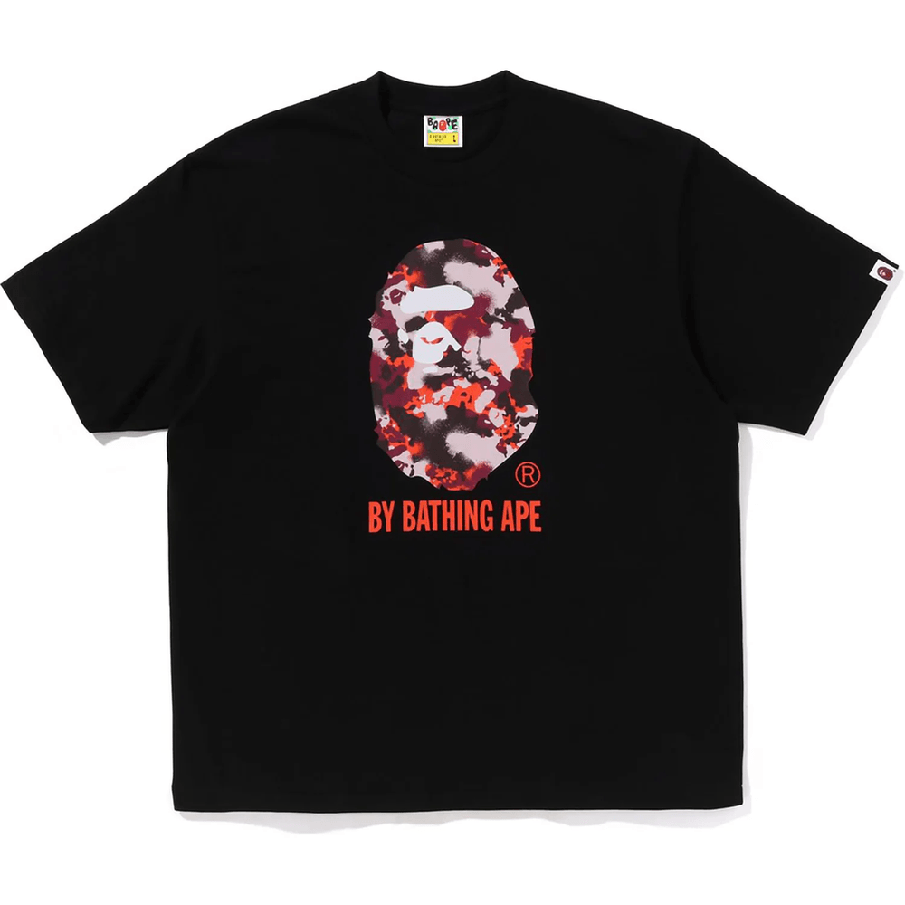 Bape Mapa Camo Od Bathing Ape, Relaxed Fit Pánske Tričko, čierne