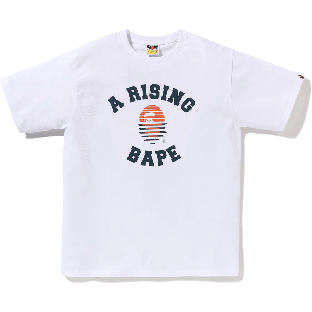 Bape Pánske Tričko A Rising Bape Biele
